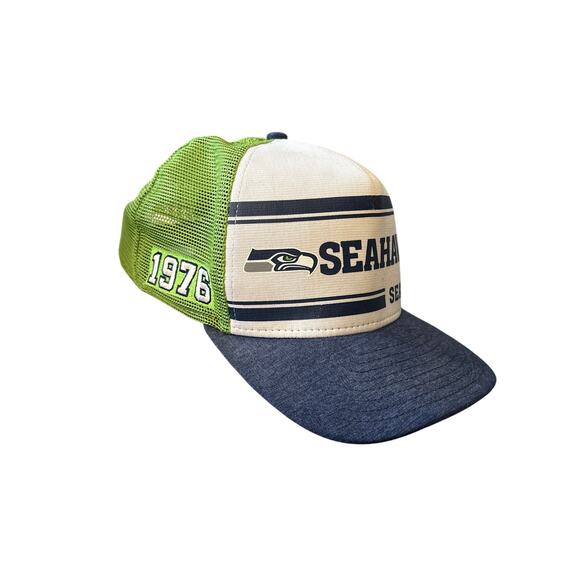 Seattle Seahawks new era 9fifty mesh NFL SnapBack adjustable hat cap 1976 - Picture 3 of 5